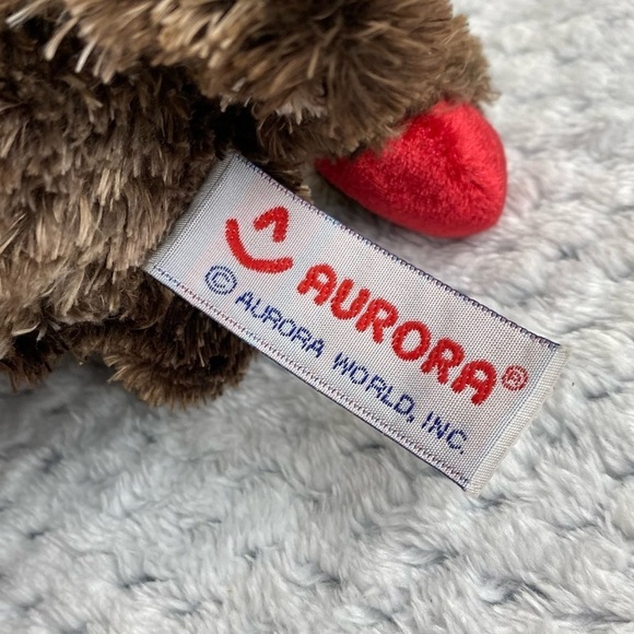 Aurora Cheeky Charlie Plush Stuffed Monkey‎ Light Up Cheeks Valentine’s 13" - Picture 9 of 10